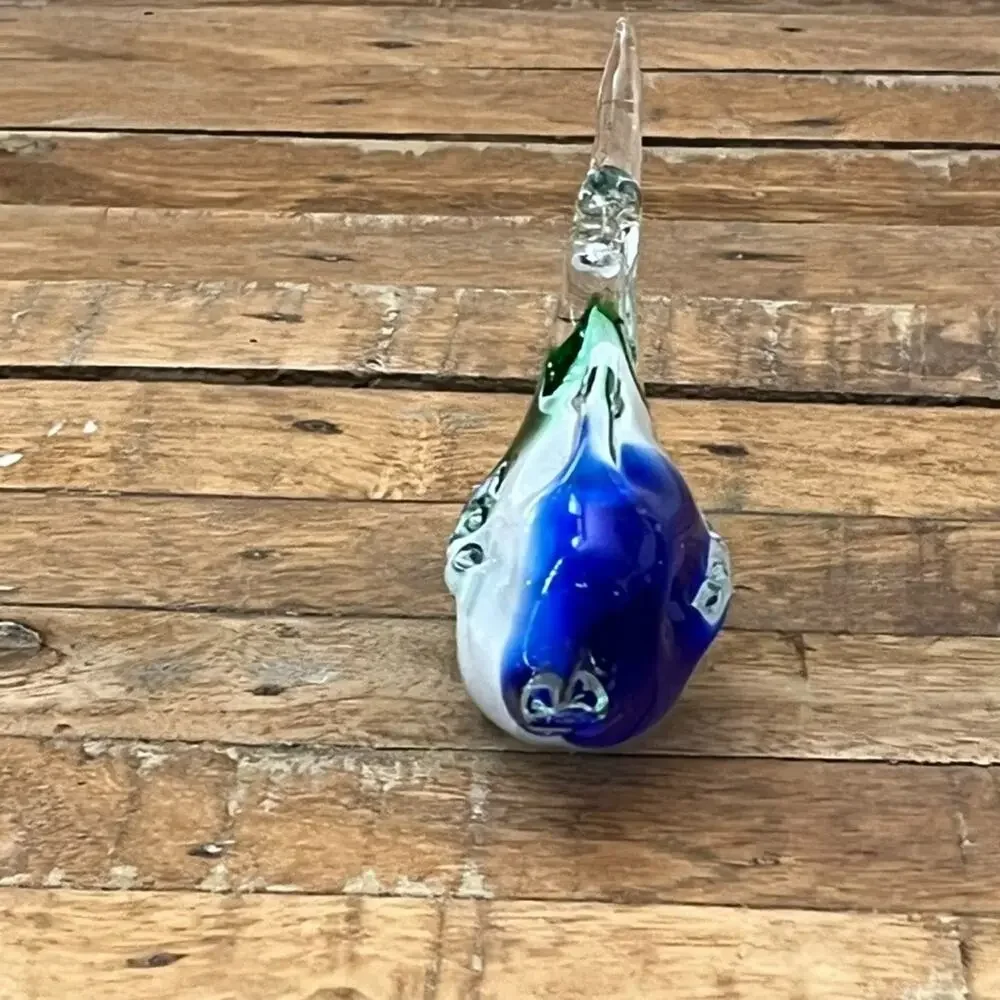 Vintage Art Glass Fish Figurine Display Marine Decor Nautical - Picture 8 of 11